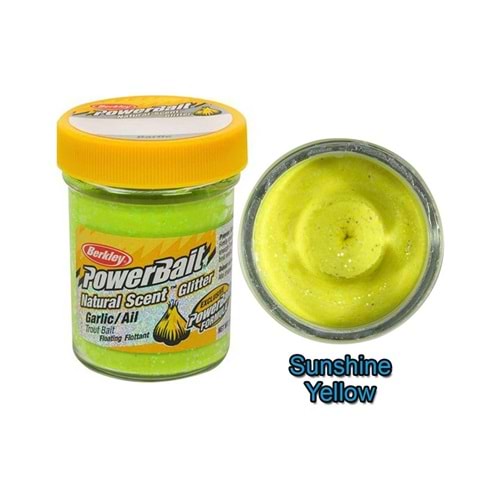 Berkley Powerbait Extra Scent Glitter Sahte Yemi - Sunshine Yellow