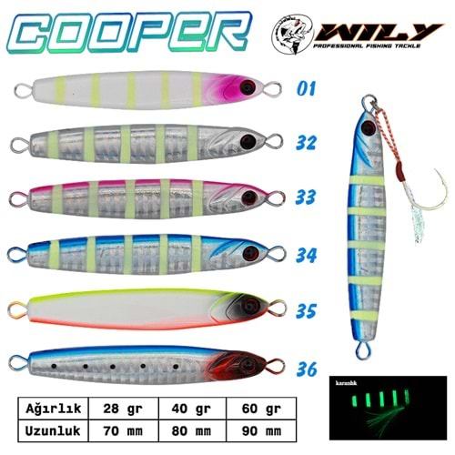 Wily Cooper Jig 40 gr 90 mm