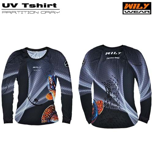 Wily Wear UV T-Shirt Partition Gray