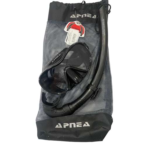 Apnea Royal Black Mask +Snorkel Set