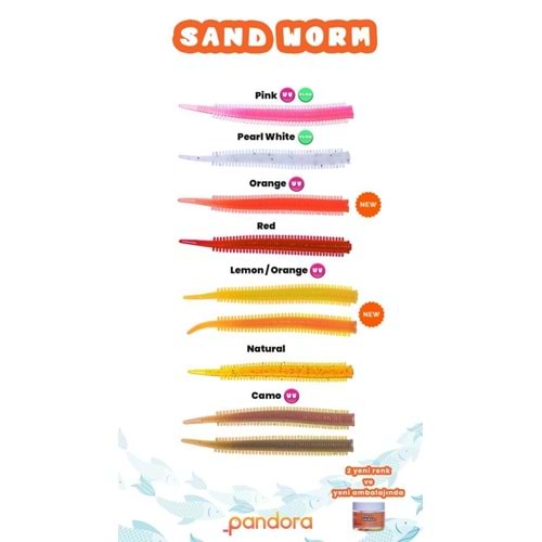 Perfect Soft Baits Sand Worm 7cm