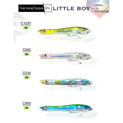 NaniwaOsakaShi Little Boy 100mm 11g Maket Balık