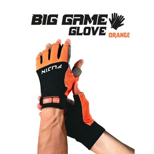 Fujin Pro Angler S24 Big Game Gloves Orange