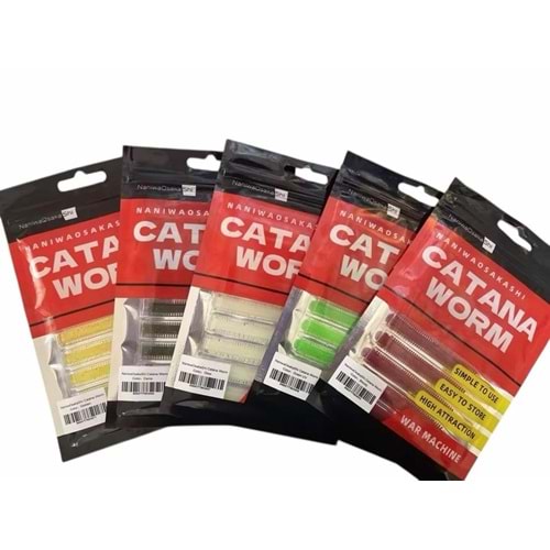 NaniwaOsakaShi Catana Worm 8cm 10Pcs