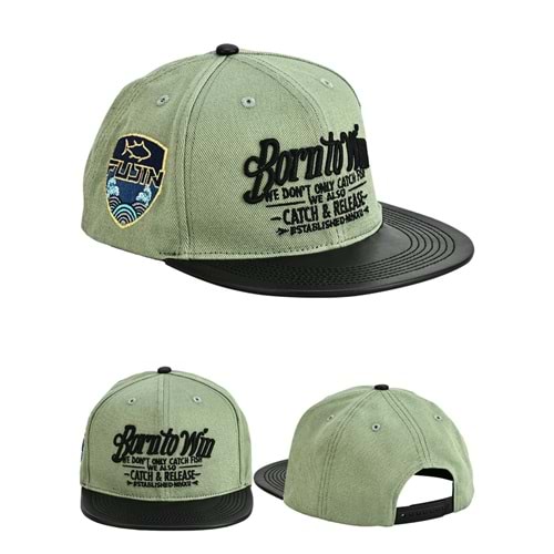 Fujin BTW Leather Visor Şapka Light Green