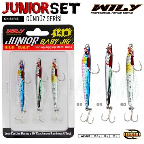 Wily Junior Jig Gündüz Serisi 3lü set