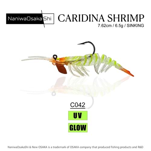 NANIWAOSAKASHI CARIDINA SHRIMP 7.62CM 6.5G C042