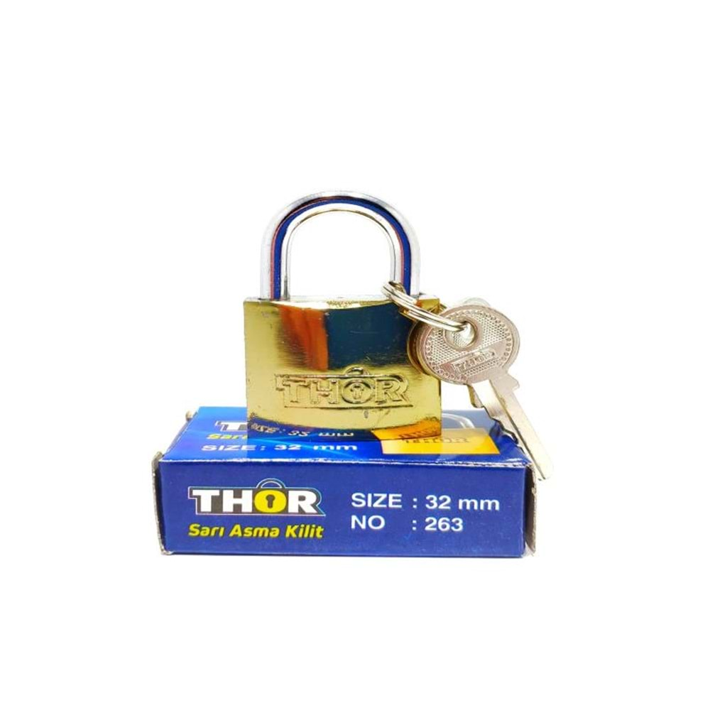 THOR ASMA KİLİT SARI KISA 32MM BX6