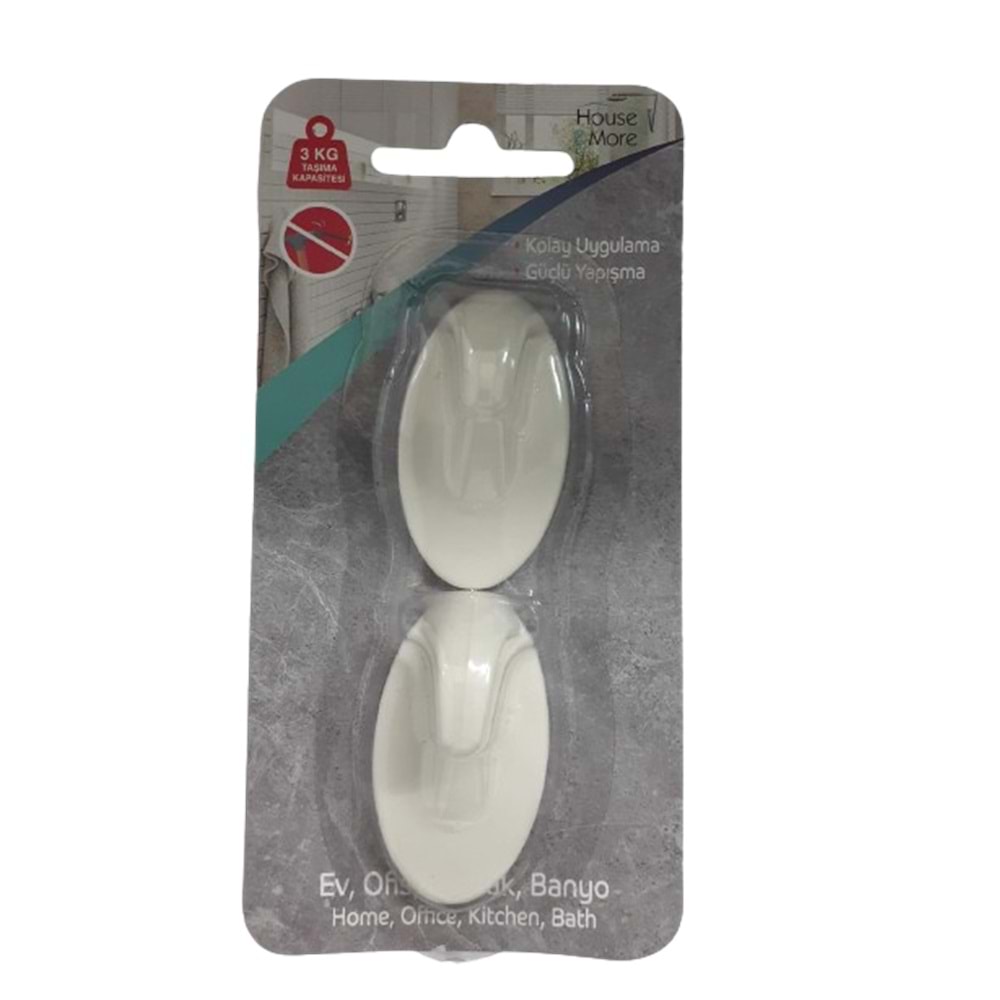 HOUSE MORE DR HOOK YAPIŞKANLI 2Lİ KÜÇÜK OVAL ASKI