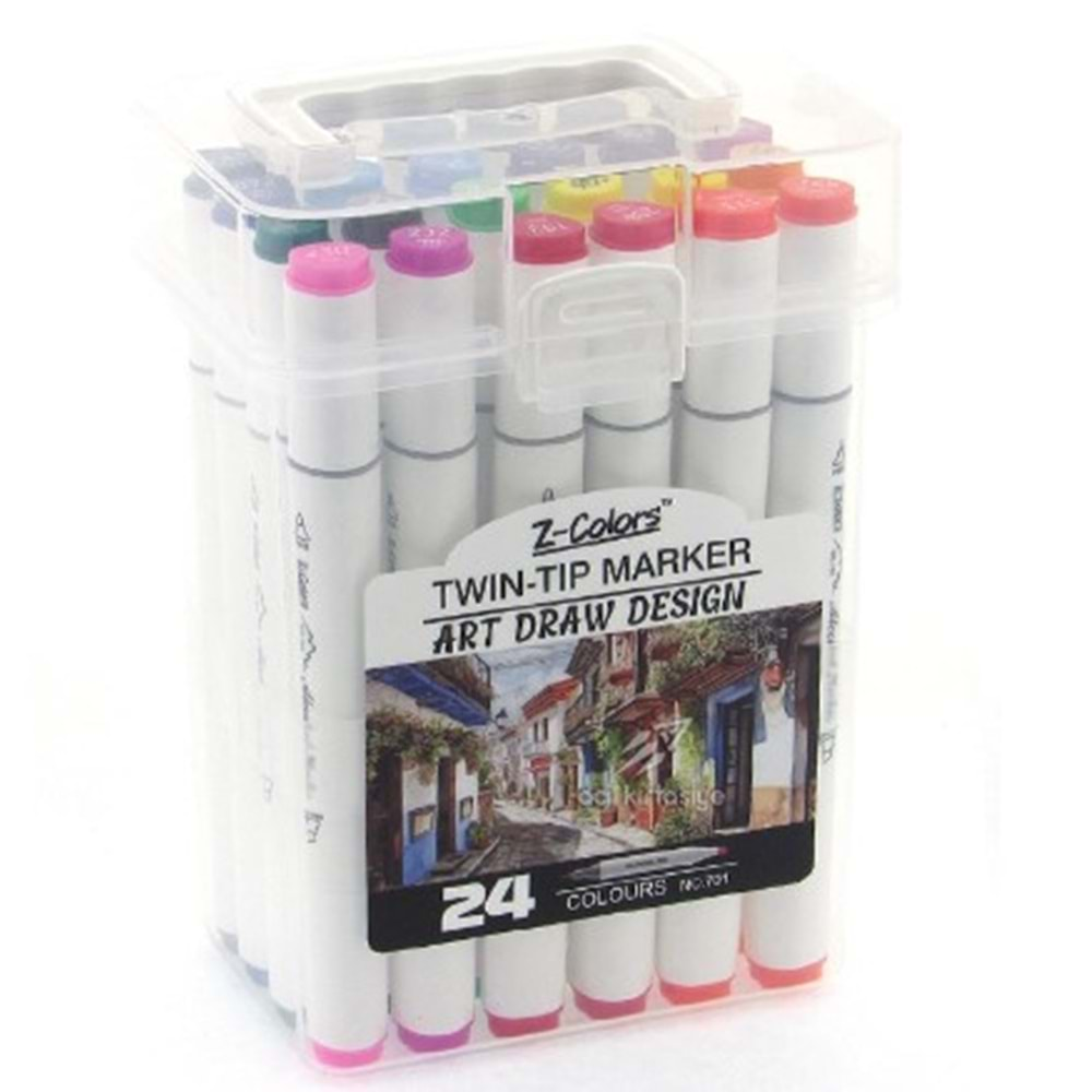 Z-COLORS ARTMARKER ÇİFT UÇLU 24 RENK KALEM