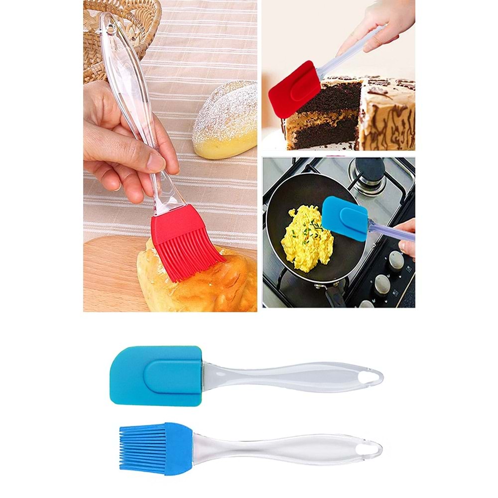 REAL ŞAHİN KÜÇÜK SİLİKON SPATULA VE FIRÇA SETİ