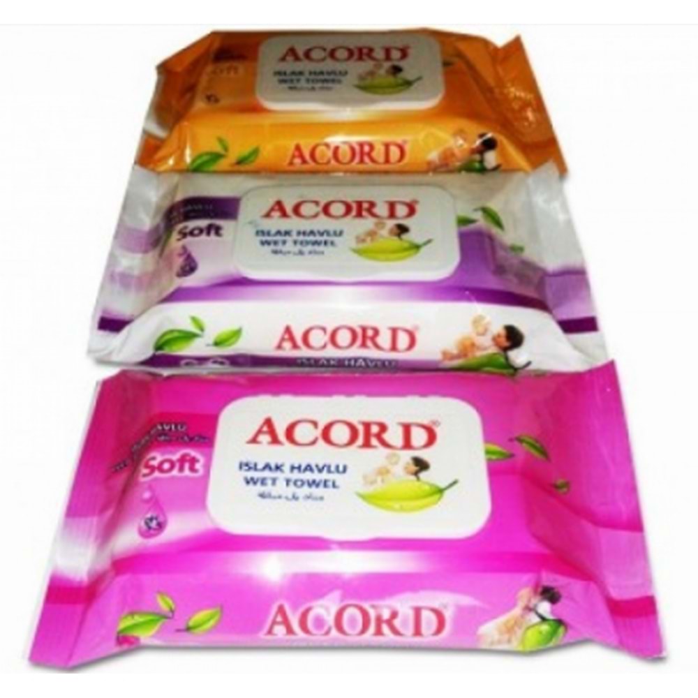 ACORD 611 64LÜ KAPAKLI ISLAK MENDİL KL24