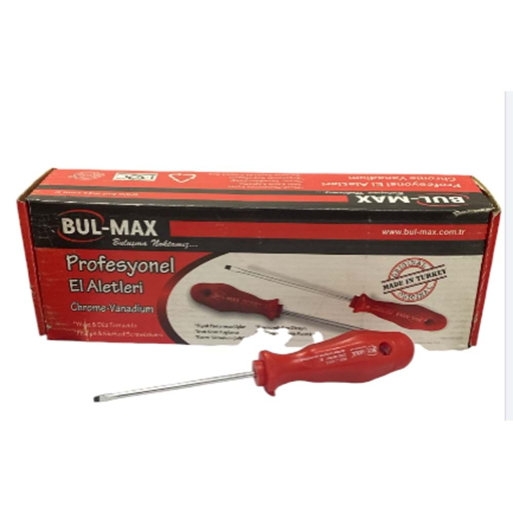 BULMAX 3X80MM DÜZ TORNAVİDA BX12