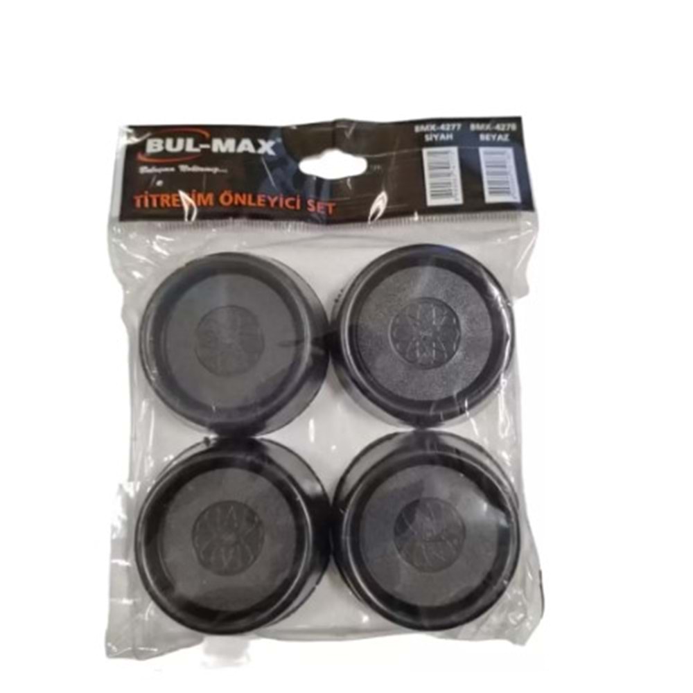 BULMAX SİYAH 4LÜ TİTREŞİM ÖNLEYİCİ SET