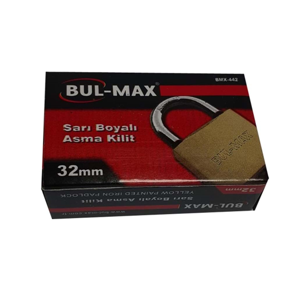 BULMAX BMX-442 ASMA KİLİT SARI 32MM BX6