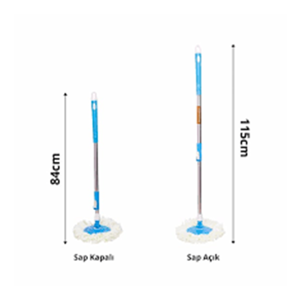 SAPLI DÖDERLİ MOP YEDEĞİ SET