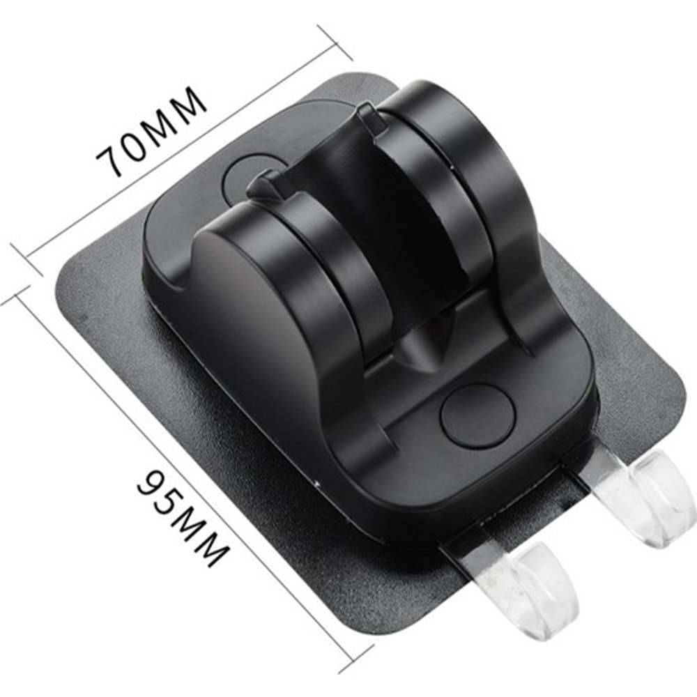 DİMA HOME DUŞ MAFSALI YAPIŞKANLI SİYAH