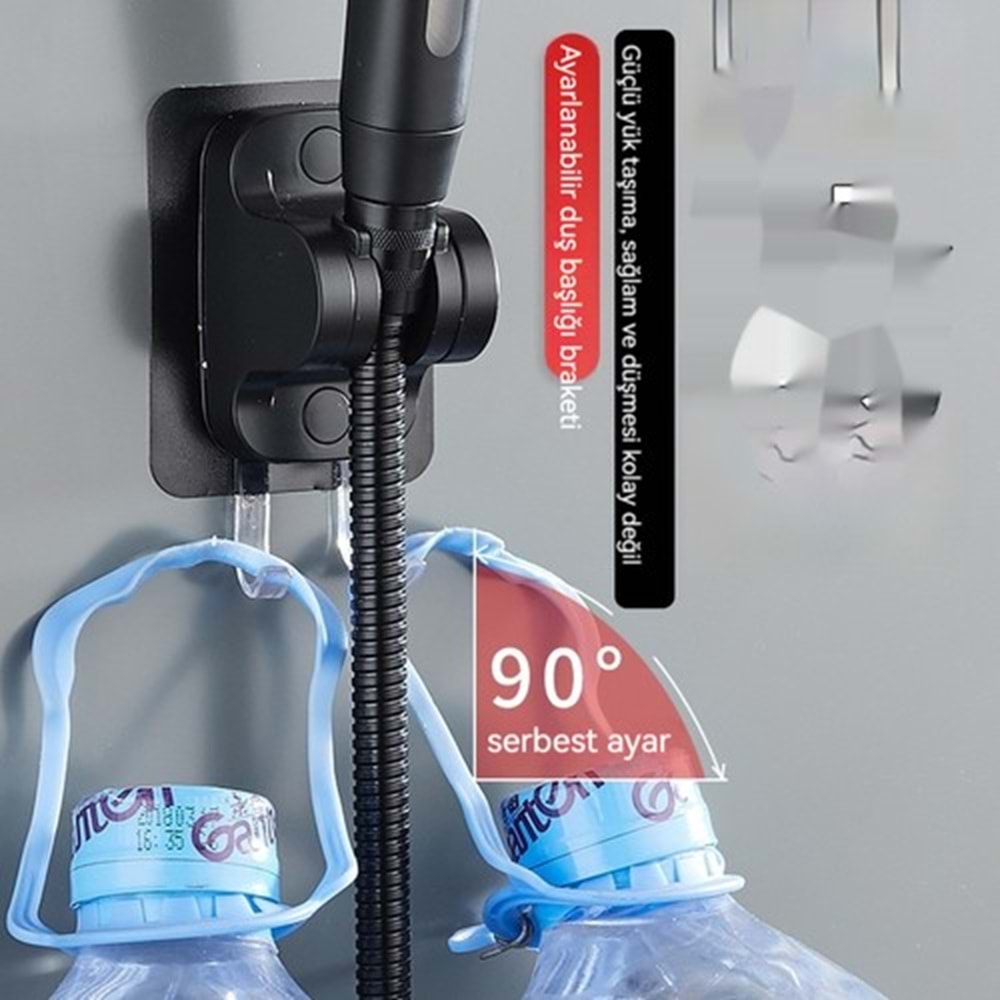 DİMA HOME DUŞ MAFSALI YAPIŞKANLI SİYAH