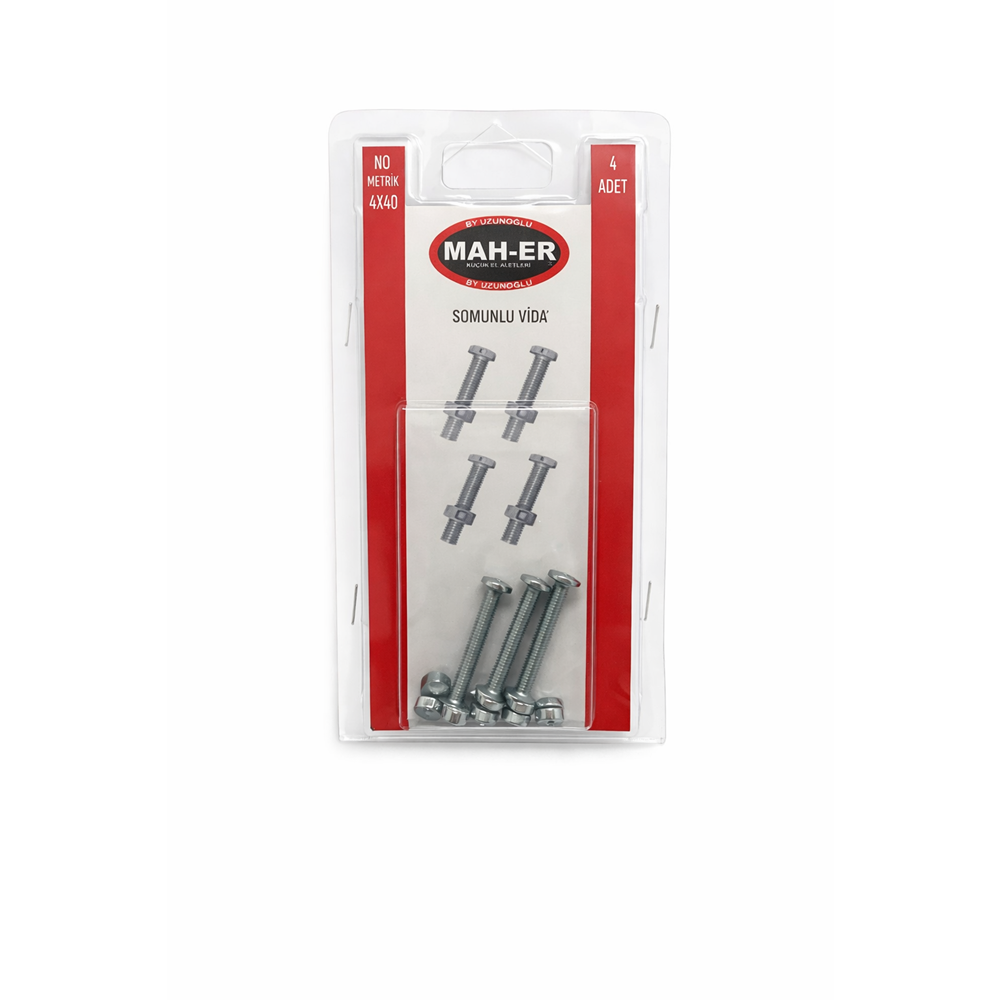 MHR-107 SOMUNLU VİDA 4X40 4AD