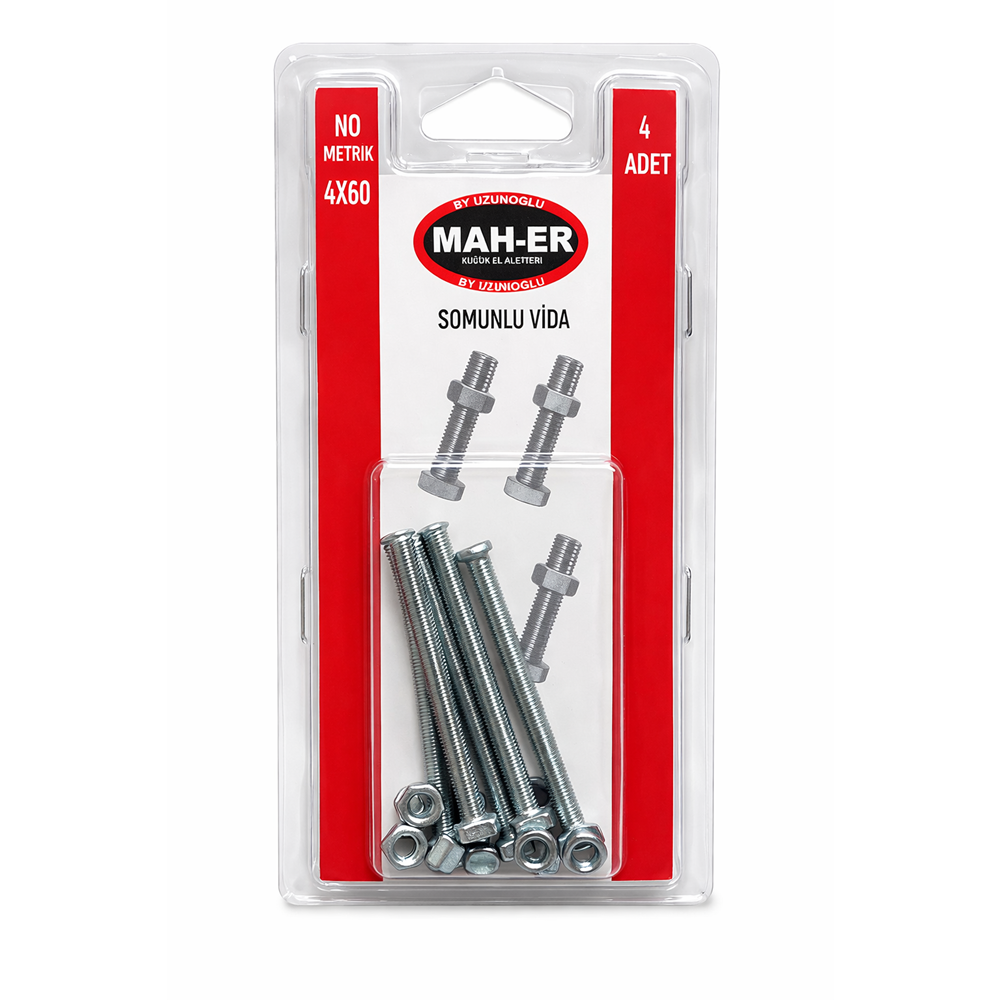 MHR-110 SOMUNLU VİDA 4X60 4AD