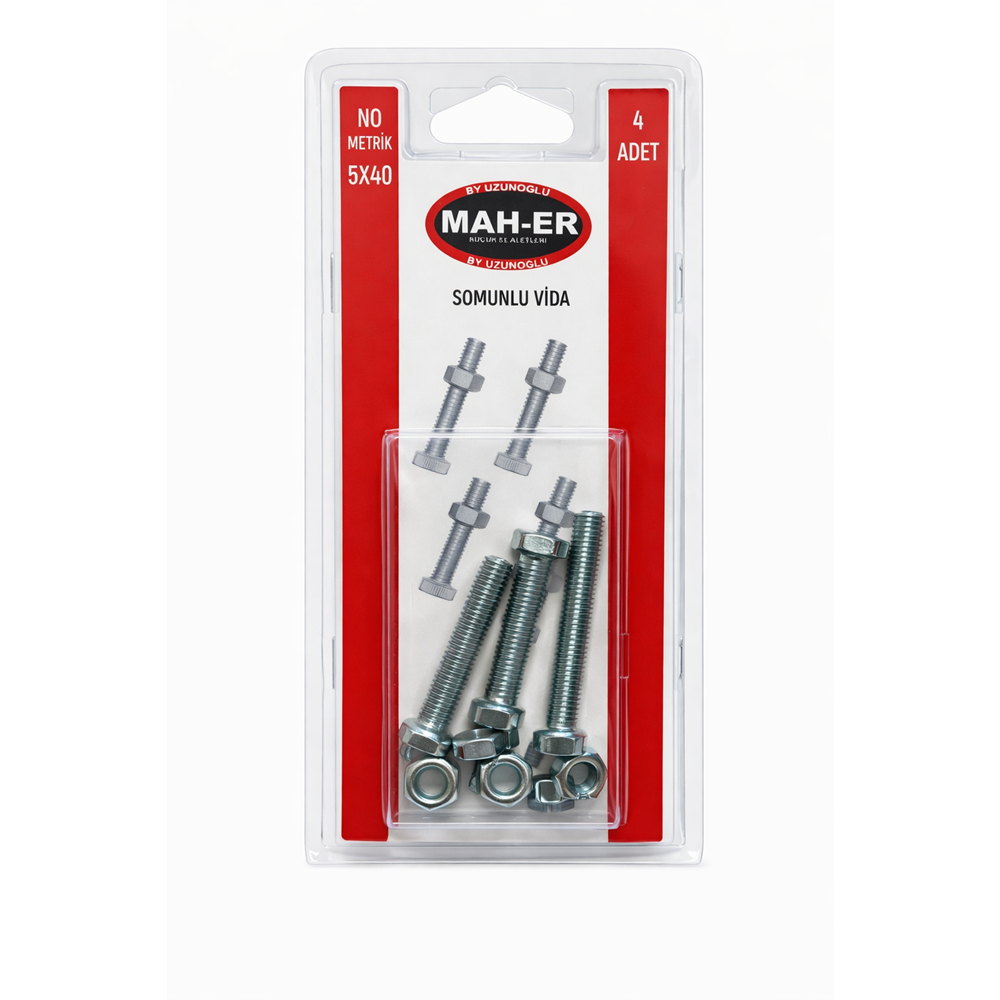 MHR-117 SOMUNLU VİDA 5X40 4AD
