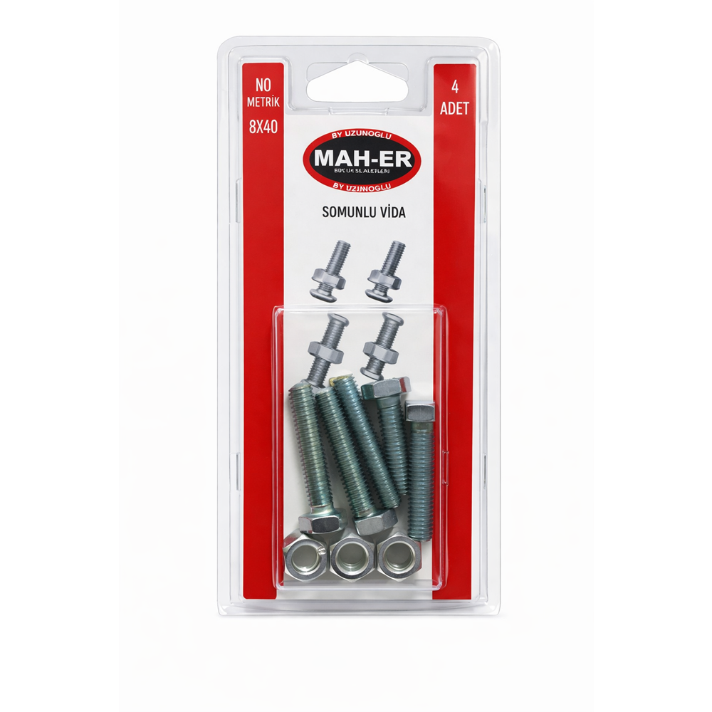 MHR-136 SOMUNLU VİDA 8X40 4AD