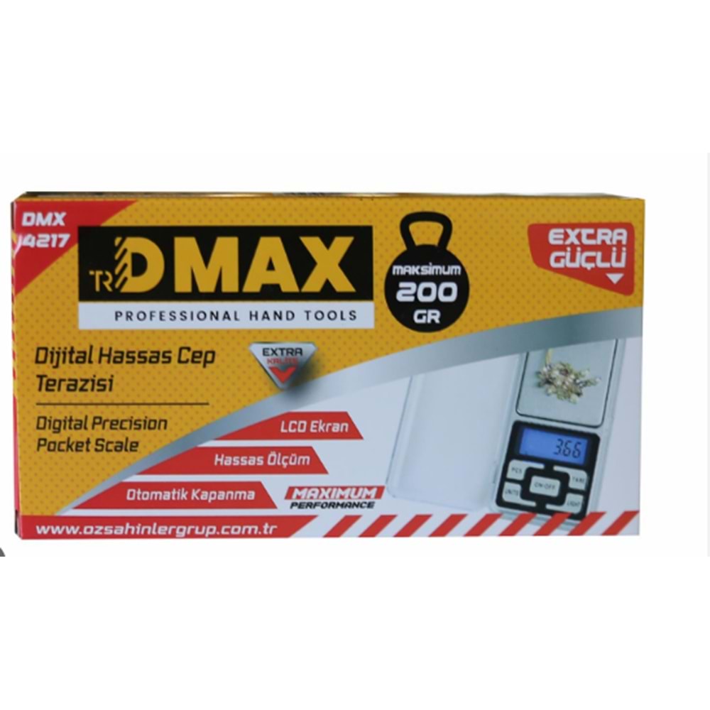 DMAX 200GR DİJİTAL HASSAS CEP TERAZİSİ