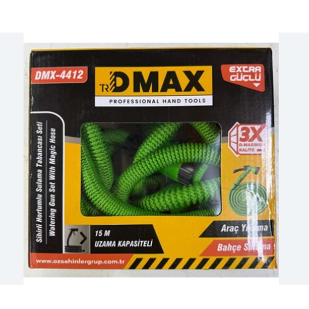 DMAX 15MT SİHİRLİ HORTUM SULAMA TABANCASI SETİ