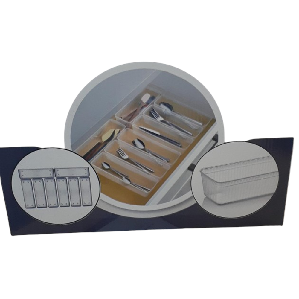 İNDECOR MODÜLLER ŞEFFAF ÇEKMECE İÇİ 8Lİ KAŞIKLIK