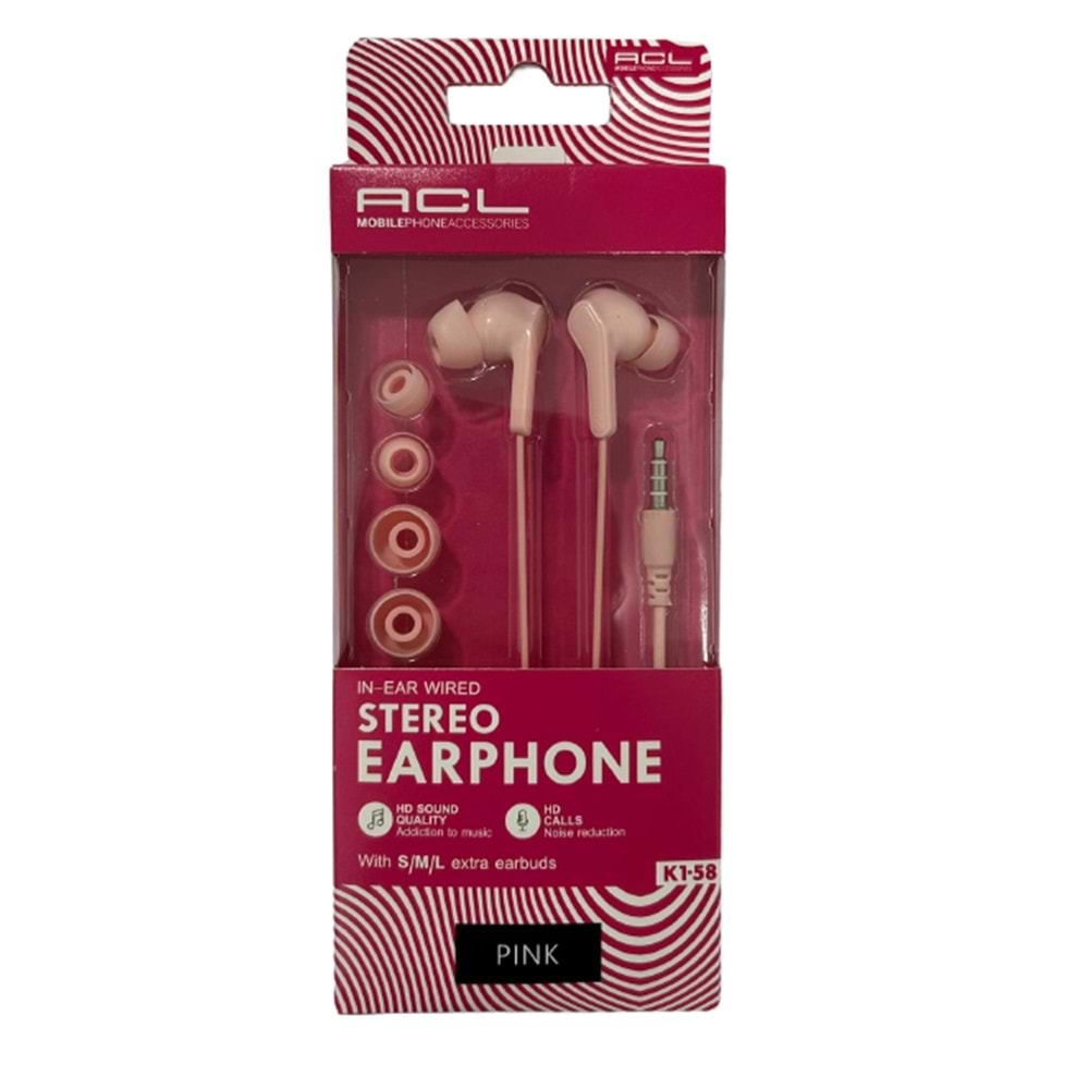 ACL MOBILEPHONEACCESSORIES IN-EAR WIRED KABLOLU KULAKLIK BX20