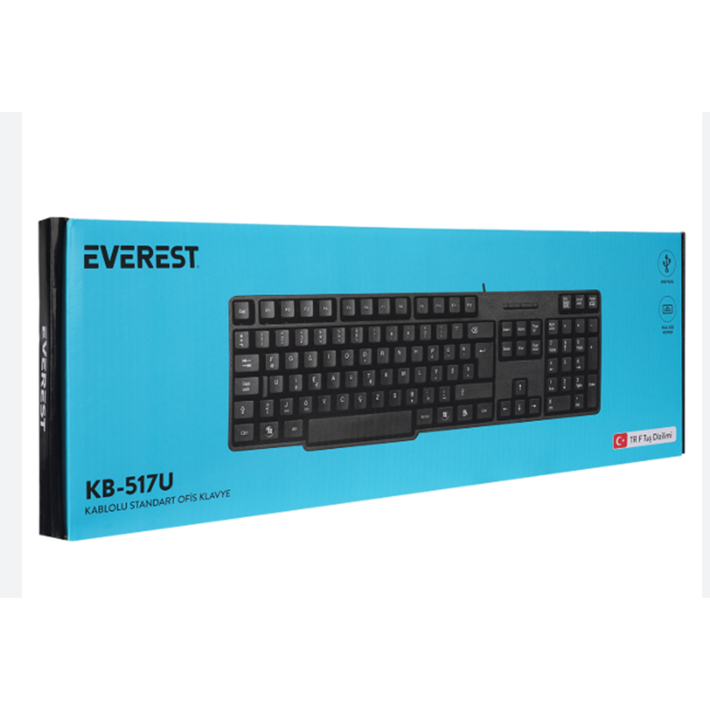 EVEREST TÜKÇE KABLOLU Q KLAVYE