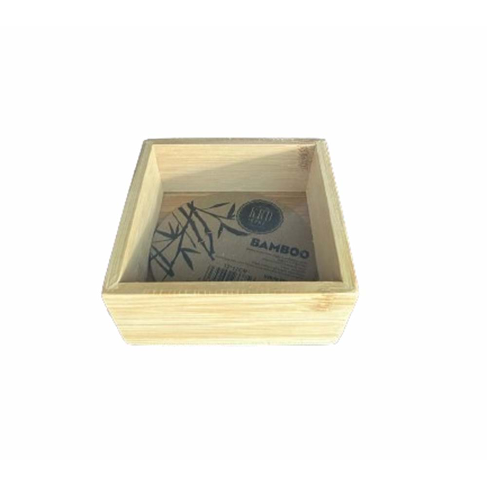 KRD BAMBOO KARE DERİN SUNUMLUK 12*12CM