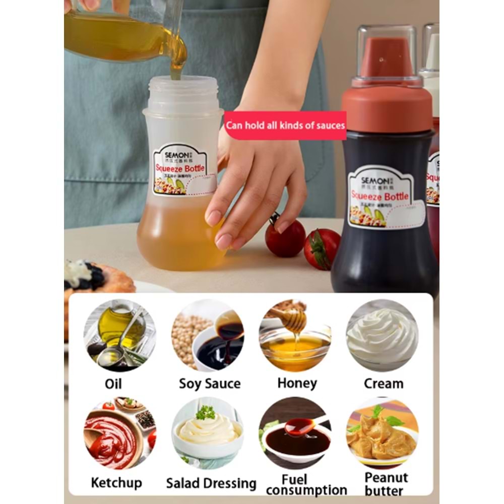 BOTTLE PLASTİK SIKMALI 2Lİ KETÇAP MAYONEZ KABI