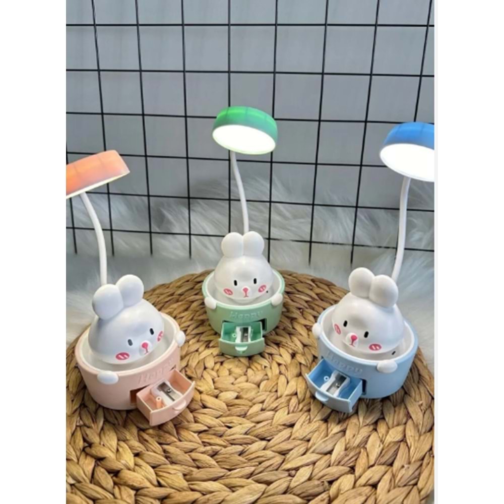 KRD FİGÜRLÜ ÇEKMECELİ MİNİ LED ŞARJLI LED MASA LAMBASI