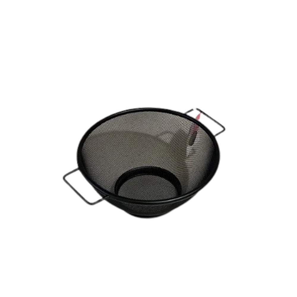 KRD SİYAH METAL YUVARLAK ORTA BOY SÜZGEÇ