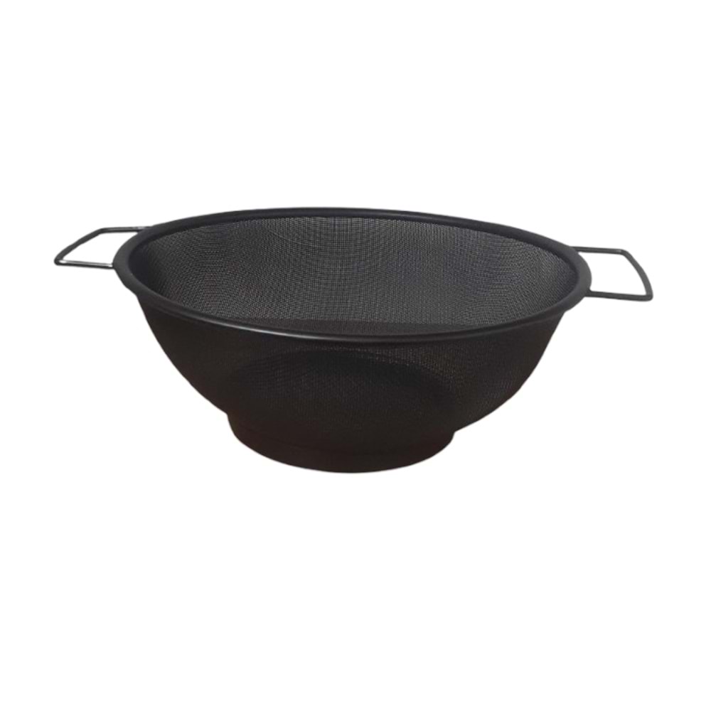 KRD SİYAH METAL YUVARLAK KÜÇÜK BOY SÜZGEÇ