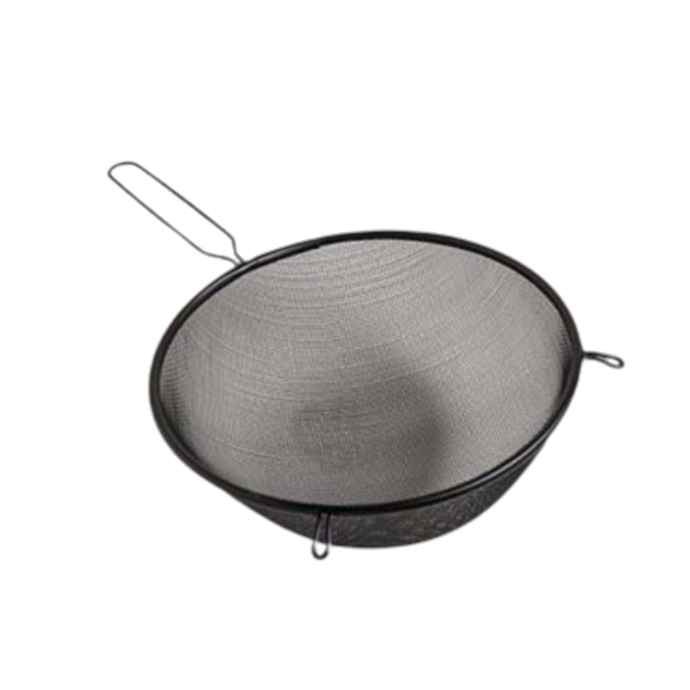 KRD SİYAH METAL SAPLI ORTA BOY SÜZGEÇ