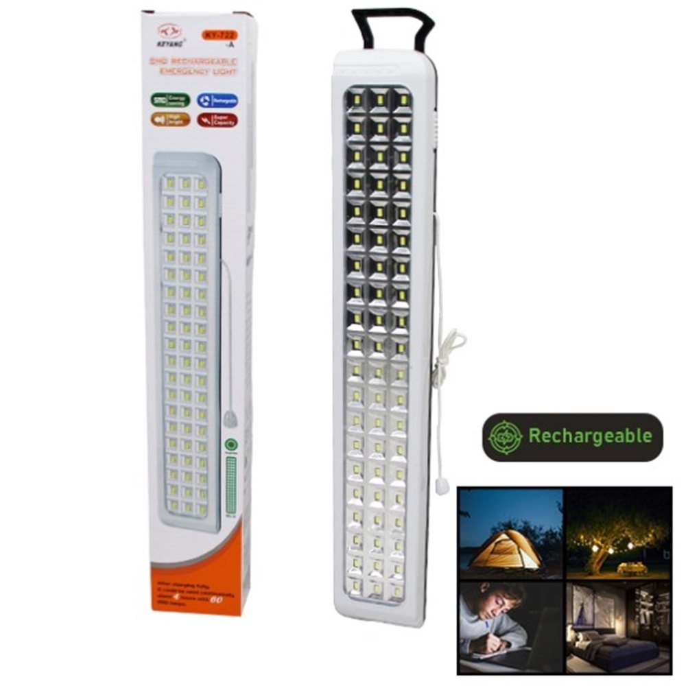 KEYANG 60SMD ŞARJLI IŞILDAK