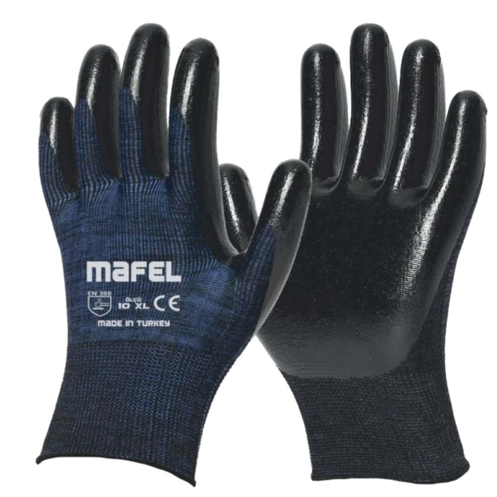 MAFEL NİTRİL KAPLI PREMİUM İŞÇİ ELDİVENİ BX12