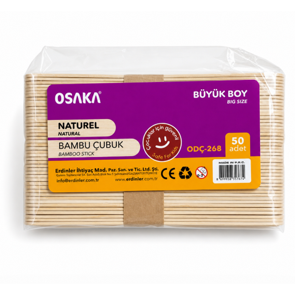 OSAKA NATUREL DİL ÇUBUĞU 50Lİ BÜYÜK BOY BX12