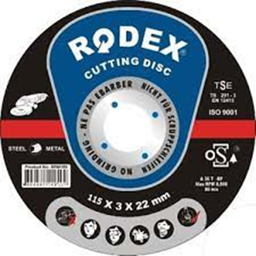 RODEX 115*3*22 METAL KESİCİ