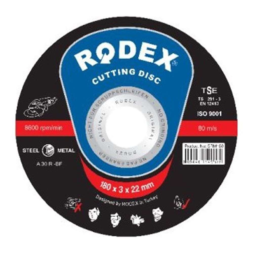 RODEX 180X3,0*22 METAL SPREL KESİCİ