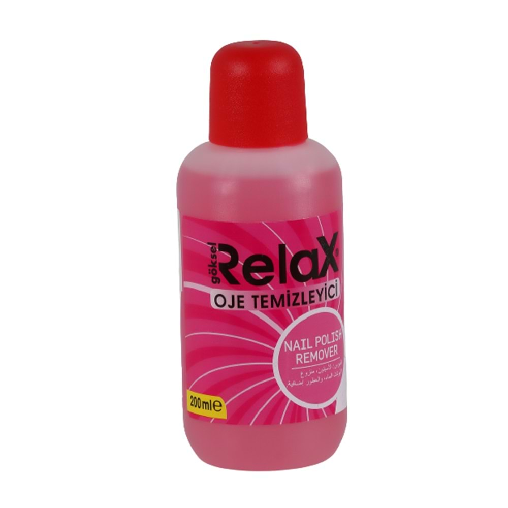 RELAX OJE TEMİZLEYİCİ ASETON 200ML BX12