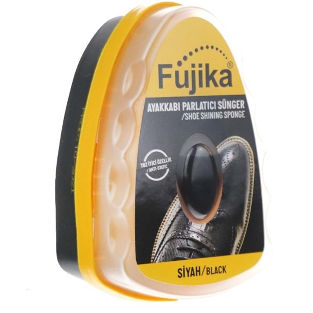 FUJİKA AYAKKABI PARLATICI SİYAH HAZNELİ SÜNGER BX12