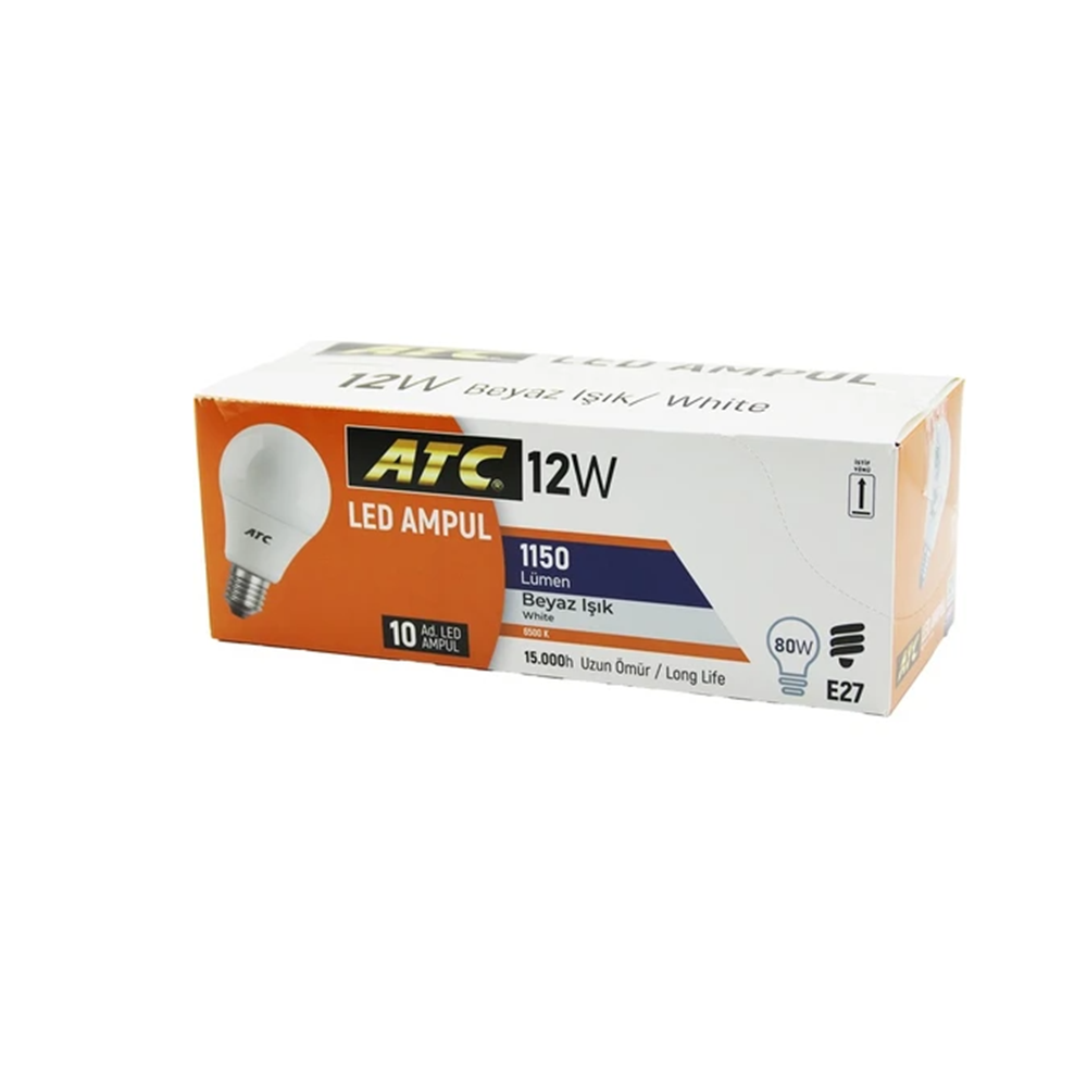 ATC 12W LED BEYAZ AMPUL BX10