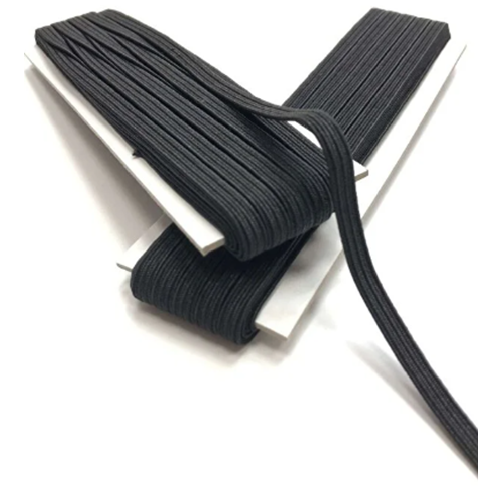 KEMER YASSI 1 NO SİYAH BEL LASTİĞİ 10MT BX4