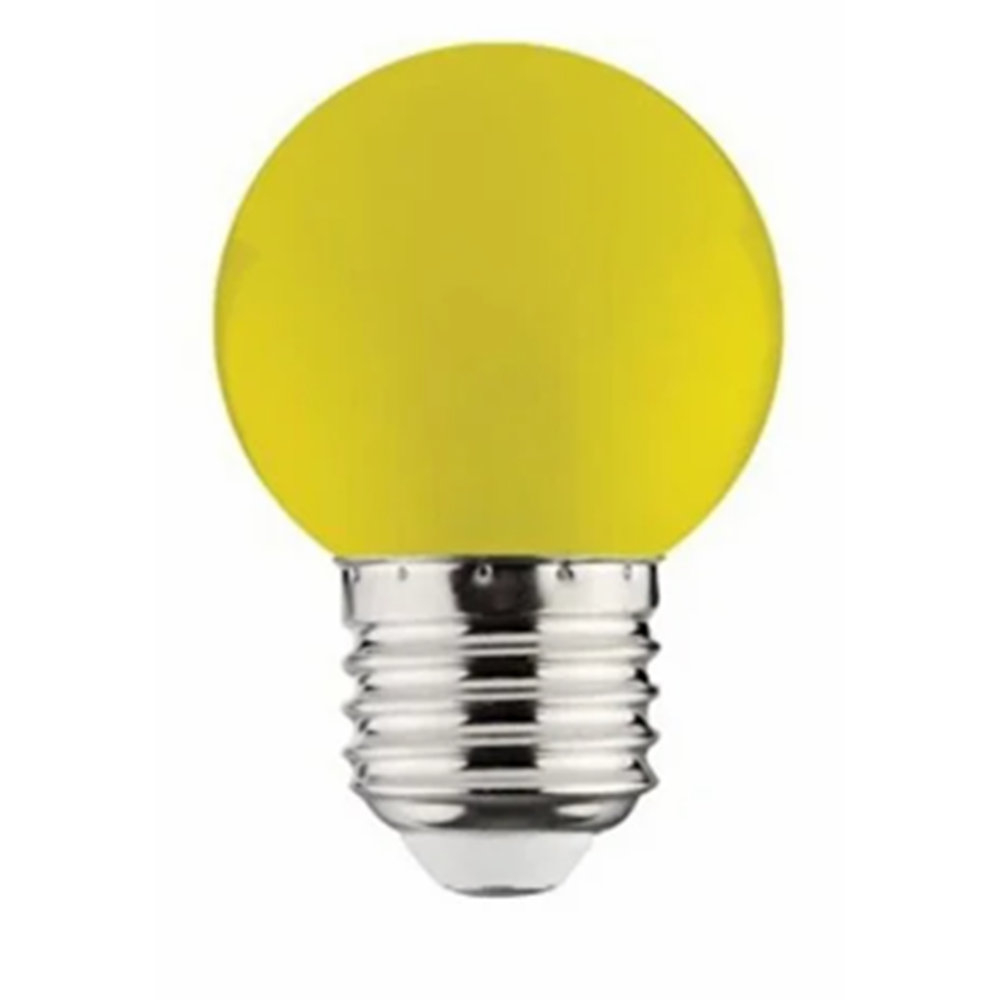 BONAS RENKLİ YUVARLAK GECE AMPULÜ SARI BX10