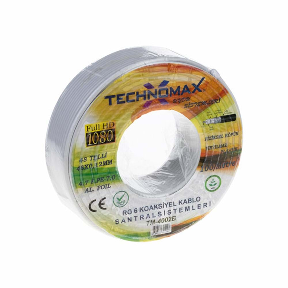 TECHNOMAX TM-4002B 100MT ANTEN KABLOSU KL6