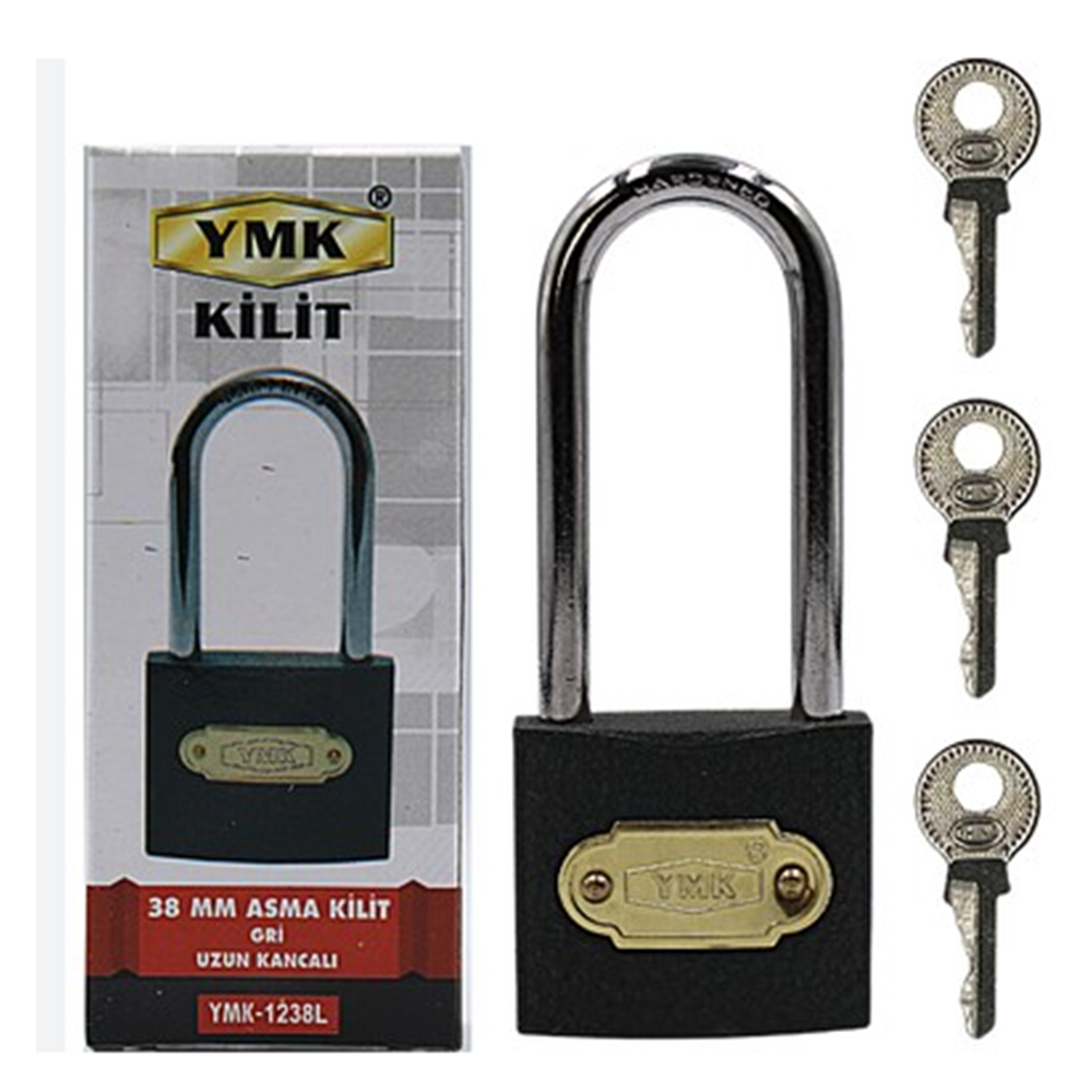 YMK ASMA KİLİT GRİ UZUN 32MM BX6