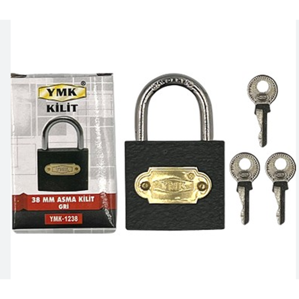 YMK ASMA KİLİT GRİ KISA 38MM BX6